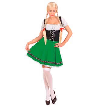 Oktoberfestklänning - Bavarian girl - grön