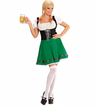 Oktoberfestklänning - Bavarian girl - grön