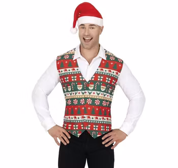 Julväst - Polkagris