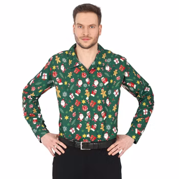 Julskjorta - Grön