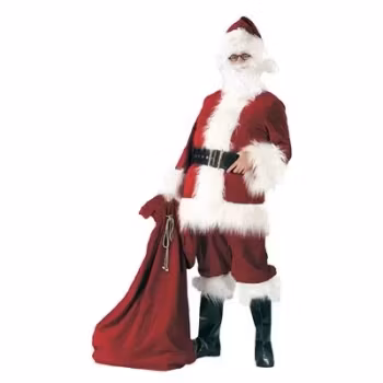 Deluxe burgundy santa claus