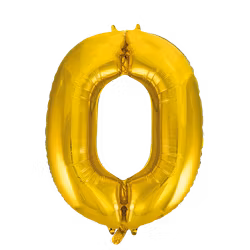 Sifferballonger, 86 cm, guld 0
