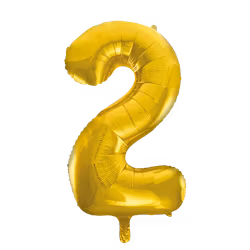Sifferballonger, 86 cm, guld 2