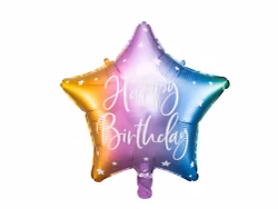Stjärnballong - Happy birthday