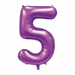 Sifferballonger, 86 cm, satin lila 5