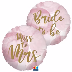 Dubbelsidig folieballong - Bride to be