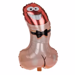 Folieballong - XL Penis med fluga