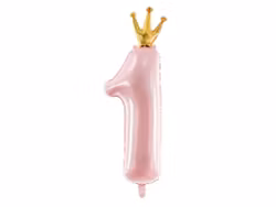 Sifferballonger, 90 cm, rosa 1