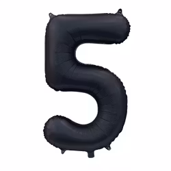 Sifferballonger, 86 cm, satin svart - 5