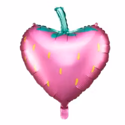 Folieballong - Jordgubbe