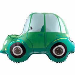 Folieballong - Grön bil