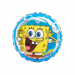 Dubbelsidig folieballong - svampbob