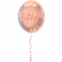 Folieballong - Transparent Lush blush