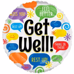 Folieballong - Get well