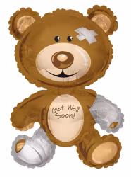 Folieballong - Get well soon Bear