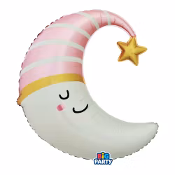 Folieballonger - Rosa måne