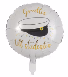 Folieballong:Grattis till studenten