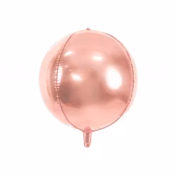 Folieballong - Boll Rose/guld