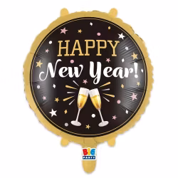 Folieballong - Happy new year