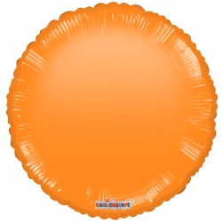 Folieballong - Rund Orange
