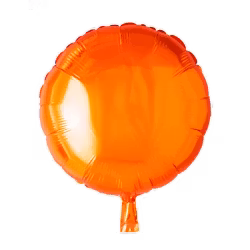 Folieballong - Rund Orange