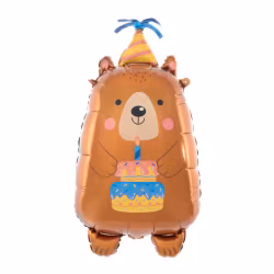 Folieballong - Birthday teddy