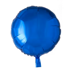 Folieballong - Rund Blå