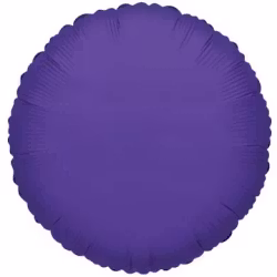 Folieballong - Rund Lila metallic