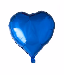 Foliehjärta - Mörkblå