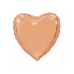 Foliehjärta -Roseguld XL