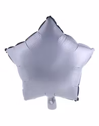 Stjärnballong - Matt silver