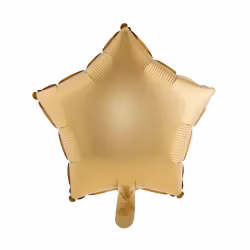 Stjärnballong - Matt Guld