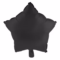 Stjärnballong - Matt svart