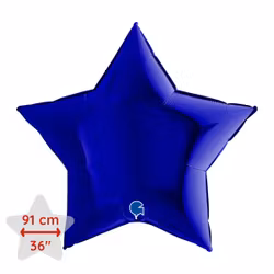 Stjärnballong -Mörkblå XL
