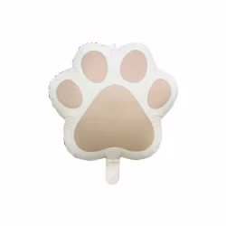 Folieballong - Hund Tass beige