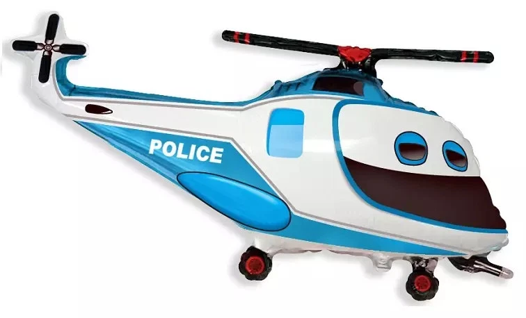 Folieballong-Polis Helikopter