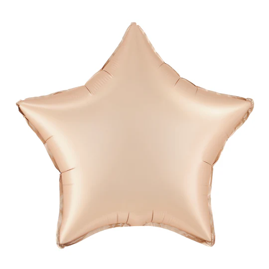 Stjärnballong - Matt karamell