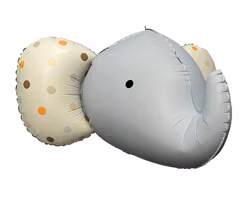 Folieballong - Grå elefant 3D