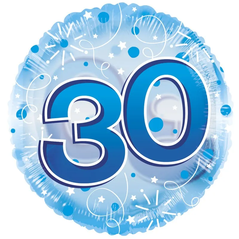 Folieballong- 30 Blå