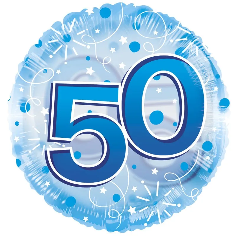 Folieballong 50-blå