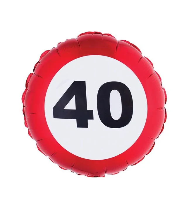 Folieballong 40 Trafikskylt