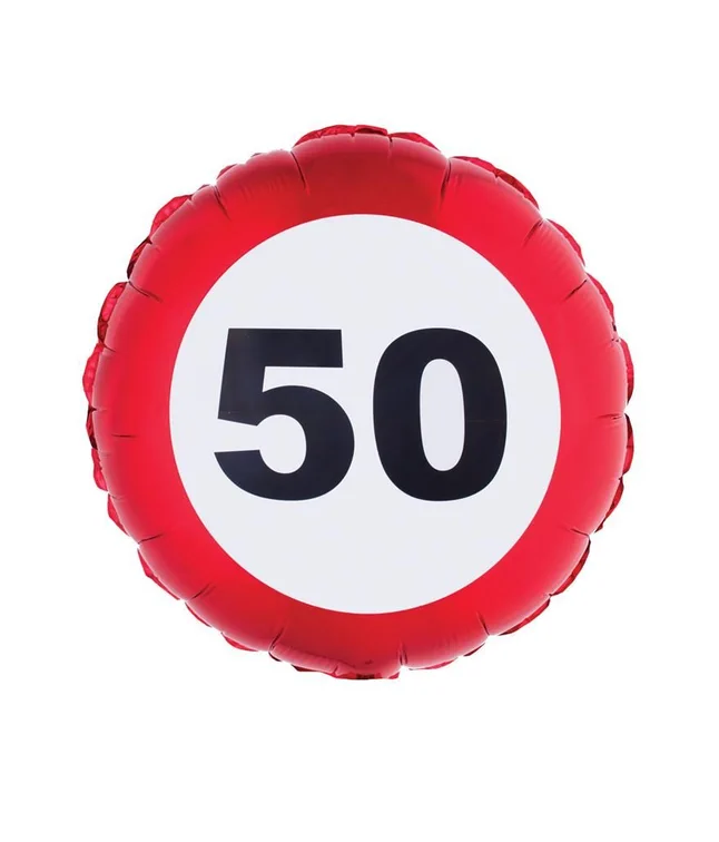 Folieballong 50 Trafikskylt
