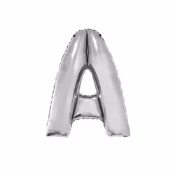 Bokstavsfolieballong- A (Silver)