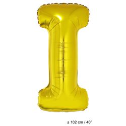 Bokstavsfolieballong I (Guld)