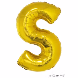 Bokstavsfolieballon S (Guld)