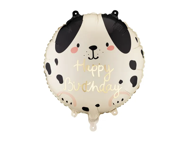 Folieballong - Happy birthday - Hund