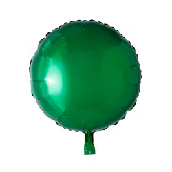 Folieballong - Rund Grön