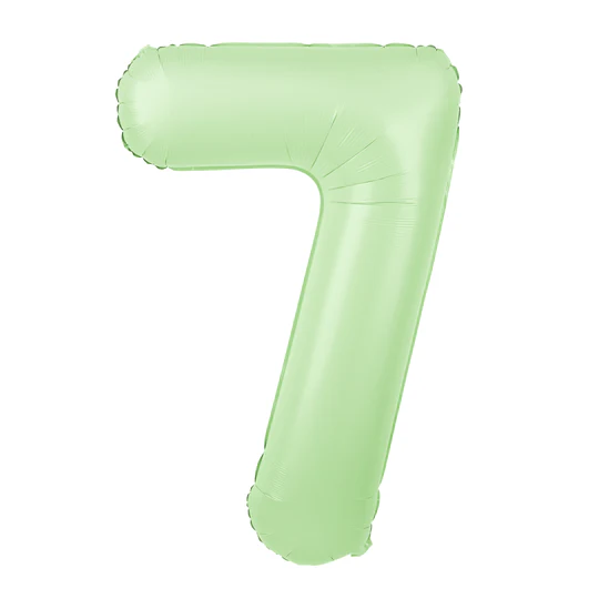 Sifferballonger, 100 cm, matt pistage - 7