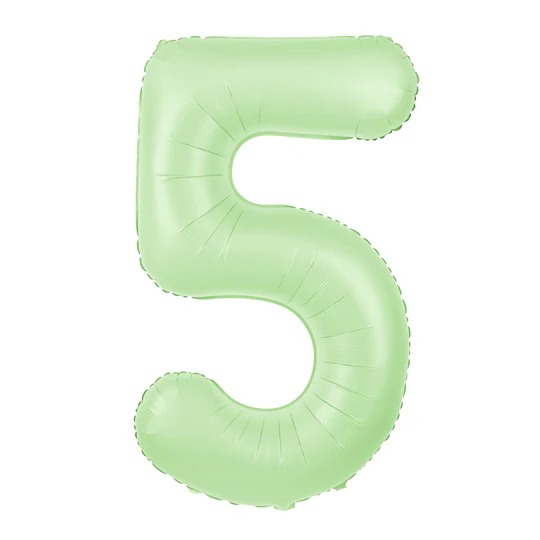 Sifferballonger, 100 cm, matt pistage - 5