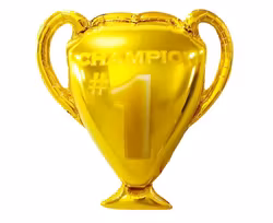 Folieballong - Nr 1 Champion